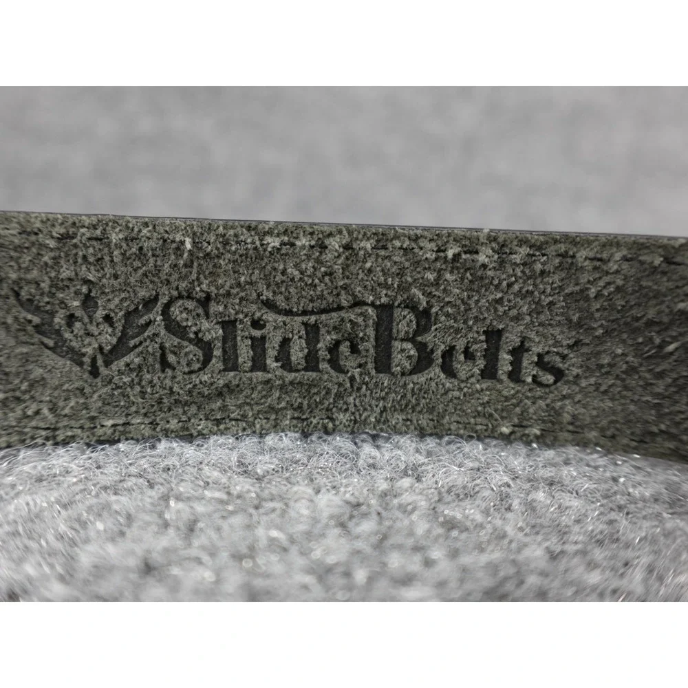 SlideBelts Ratchet Belt Mens 41 Green Good Full Grain Leather Sliding Buckle‎